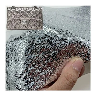 Silver Fish Scale New Sequin kožne sjajne torbe tkanine Faux kožni materijal za torbu