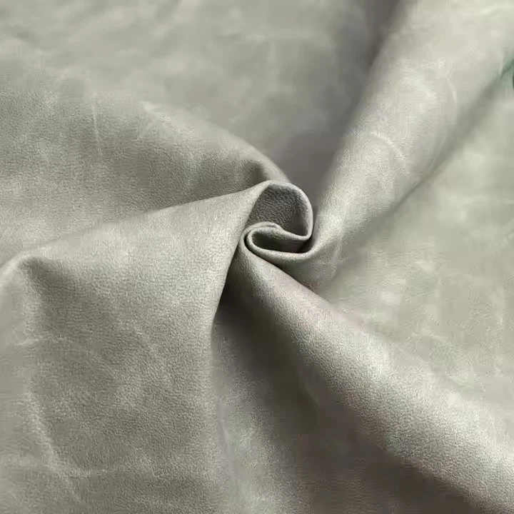 Two-tone Embossed Rexine Leather Professional Eco-Friendly PU Leather Fabric For Garment Leatherette Cuero Sintético