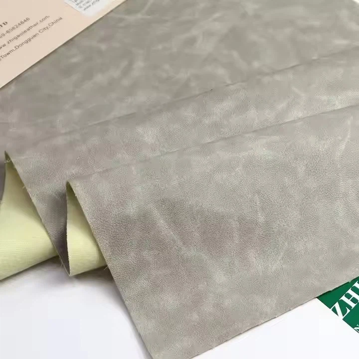 Two-tone Embossed Rexine Leather Professional Eco-Friendly PU Leather Fabric For Garment Leatherette Cuero Sintético